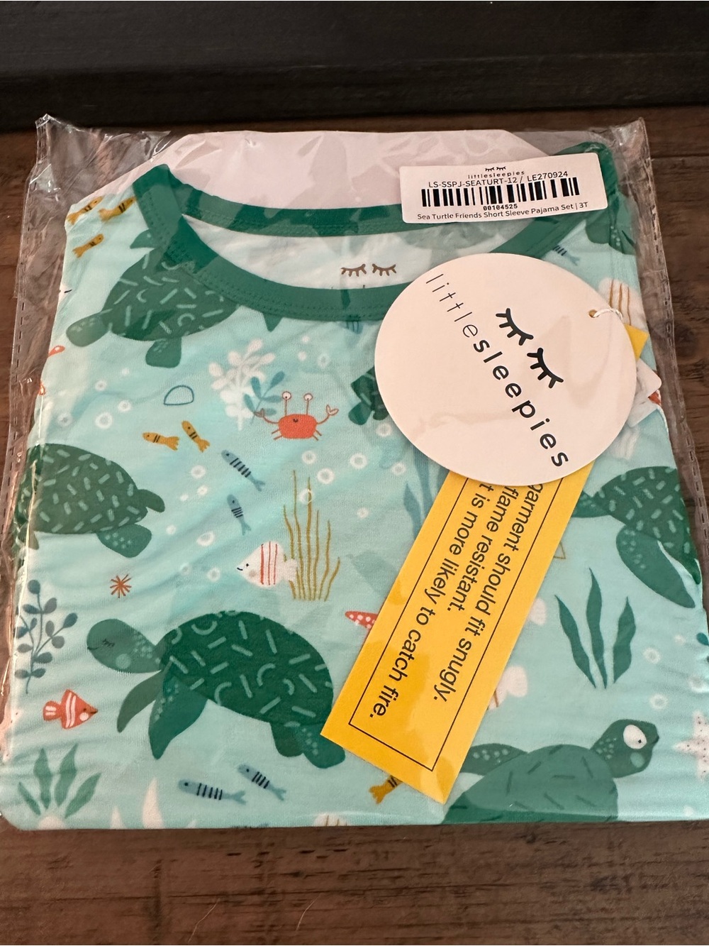 Little Sleepies Sea Turtle Friend 2pc Set
